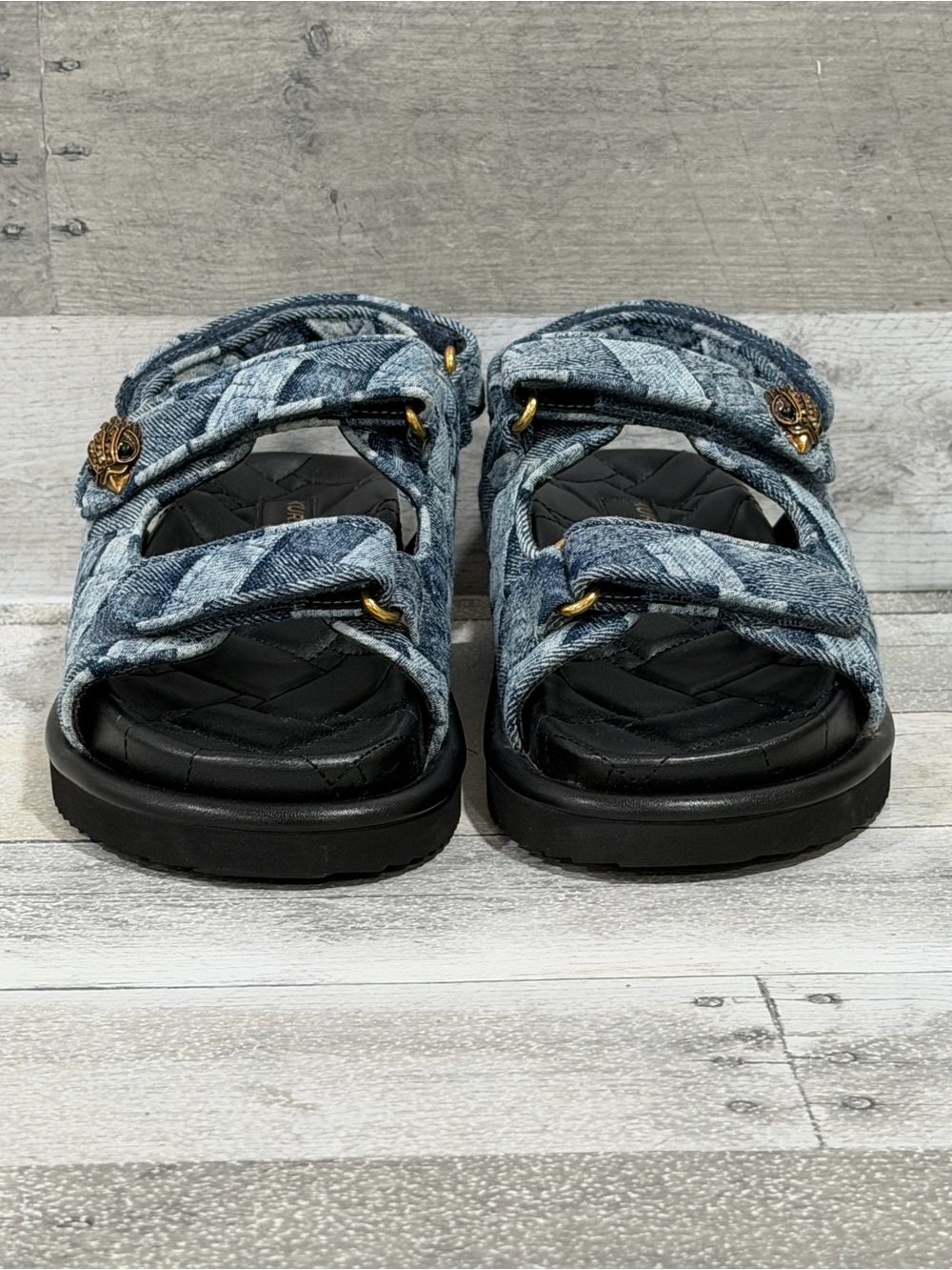 KURT GEIGER LONDON ORSON SANDAL - NAVY - SZ - 6.5 .US - Picture 6 of 10